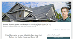 Desktop Screenshot of davesroofrepair.com