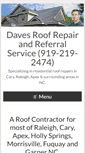 Mobile Screenshot of davesroofrepair.com